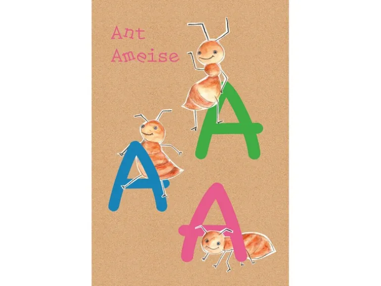 Komar Wandbild ABC Animal A 30 x 40 cm