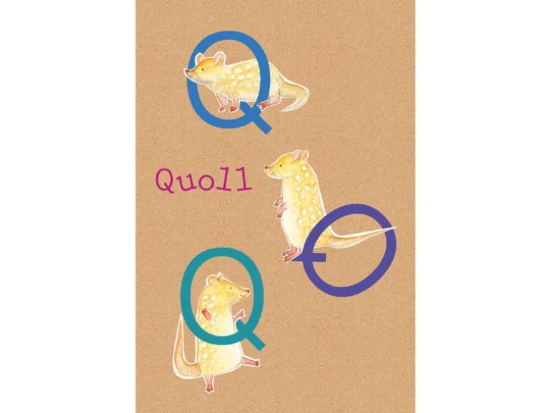 Komar Wandbild ABC Animal Q 50 x 70 cm