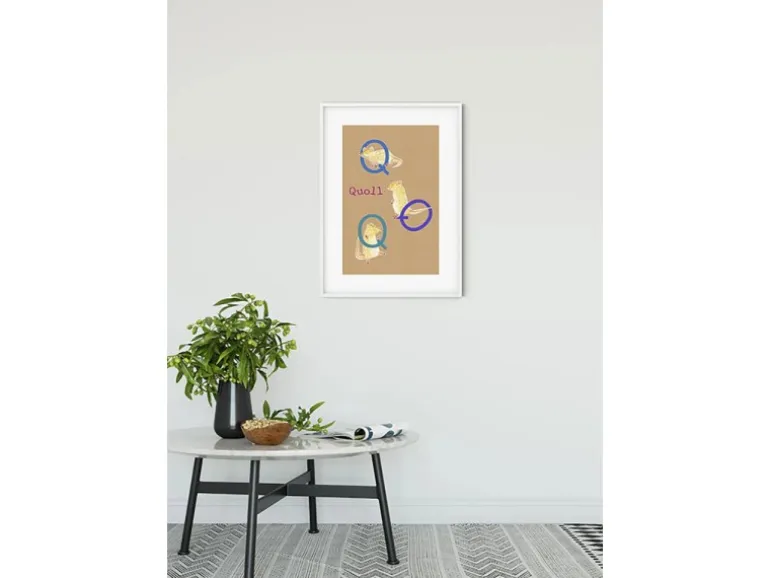 Komar Wandbild ABC Animal Q 50 x 70 cm