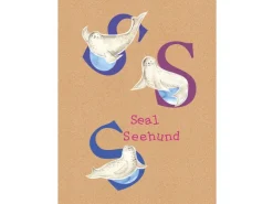 Komar Wandbild ABC Animal S 40 x 50 cm