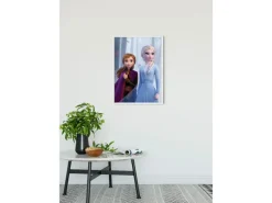 Komar Wandbild Frozen Sisters Wood 50 x 70 cm