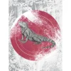 Komar Wandbild Iguana Circle 50 x 70 cm