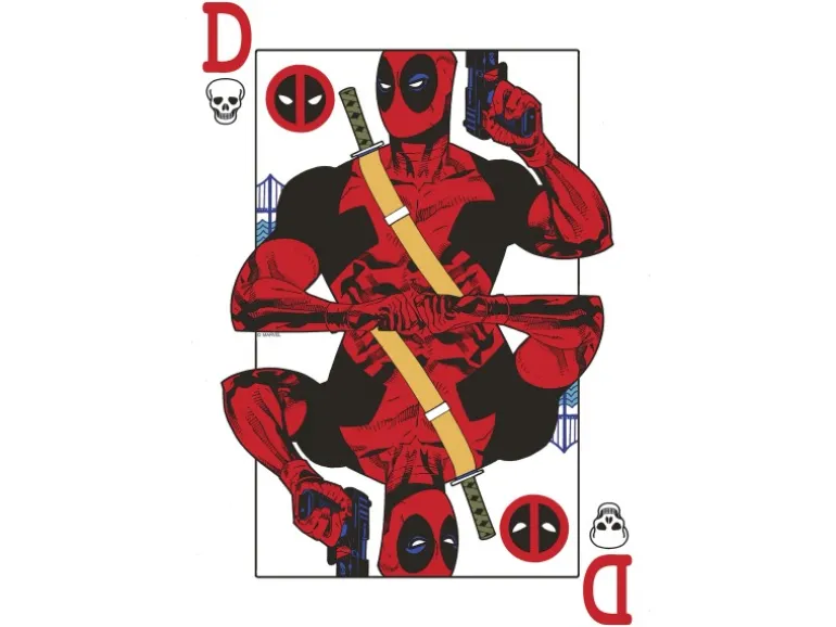 Komar Wandbild Marvel Deadpool Jack of All Trades 30 cm x 40 cm Rot