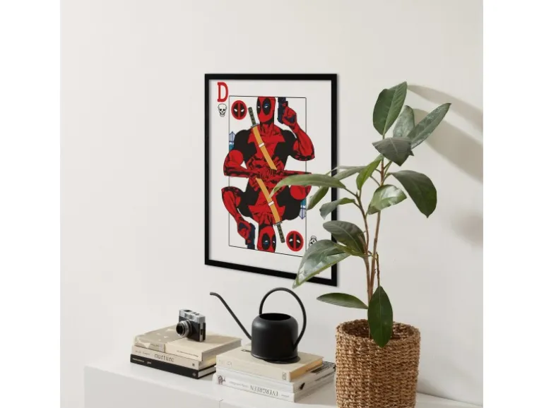 Komar Wandbild Marvel Deadpool Jack of All Trades 30 cm x 40 cm Rot