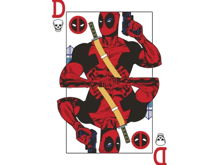 Komar Wandbild Marvel Deadpool Jack of All Trades 40 cm x 50 cm Rot