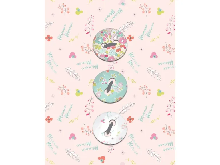 Komar Wandbild Minnie Mouse Buttons 30 x 40 cm