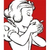 Komar Wandbild Snow White Red 40 x 50 cm
