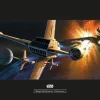 Komar Wandbild Star Wars Orbit War 50 x 40 cm