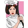 Komar Wandbild Star Wars Leia 50 x 70 cm