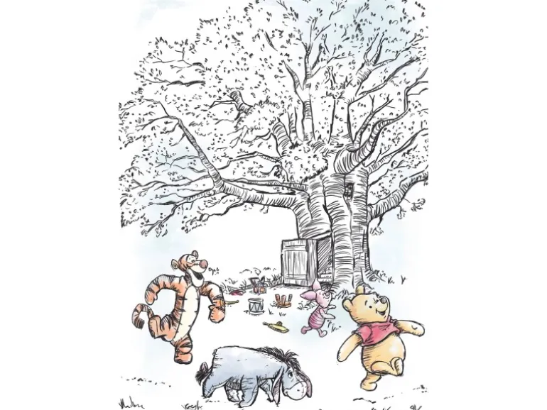 Komar Wandbild Winnie Pooh Playground 50 x 70 cm