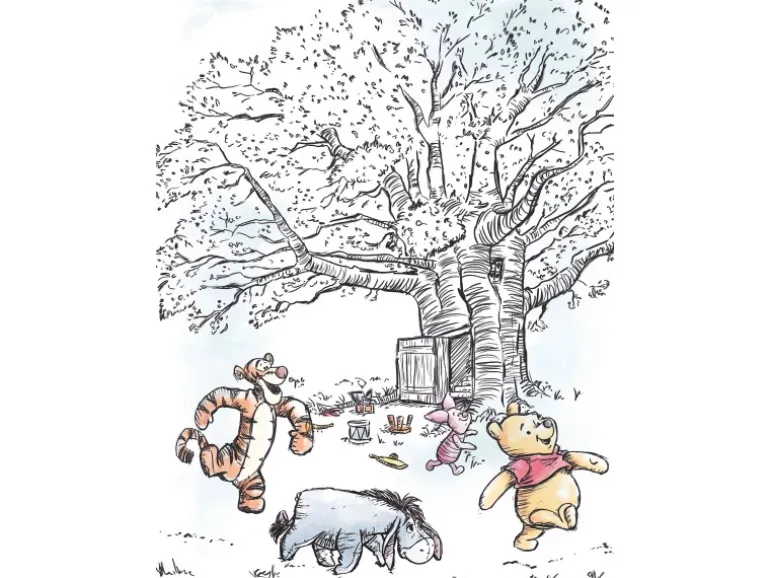 Komar Wandbild Winnie Pooh Playground 30 x 40 cm