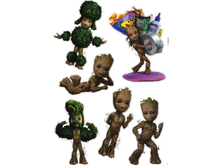 Komar Wandtattoo I Am Groot! Braun und Grün 50 cm x 70 cm 612747
