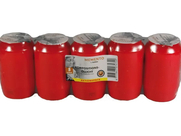 Kompositions-Öllicht Nr. 3 Rot 5er-Pack