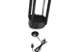 Konstsmide LED-Laterne Otranto Schwarz 44 cm x 15 cm x 15 cm