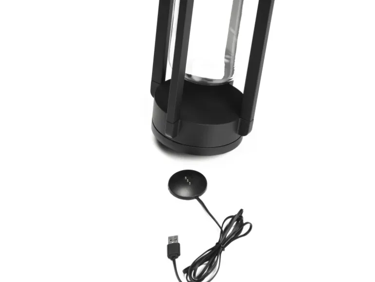 Konstsmide LED-Laterne Otranto Schwarz 44 cm x 15 cm x 15 cm