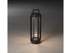 Konstsmide LED-Laterne Otranto Schwarz 44 cm x 15 cm x 15 cm