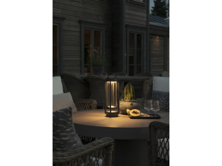 Konstsmide LED-Laterne Otranto Schwarz 44 cm x 15 cm x 15 cm