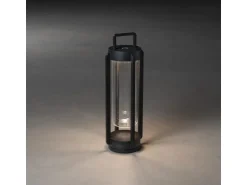 Konstsmide LED-Laterne Otranto Schwarz 44 cm x 15 cm x 15 cm