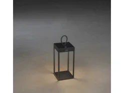 Konstsmide LED-Laterne Ravello Schwarz 30 cm x 15 cm x 15 cm