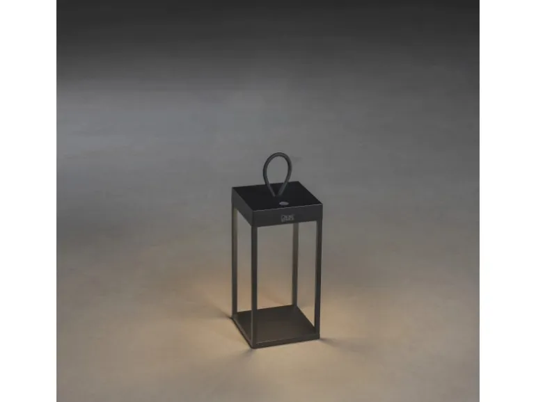 Konstsmide LED-Laterne Ravello Schwarz 30 cm x 15 cm x 15 cm