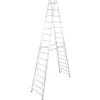 Krause Doppelleiter Stabilo 2 x 16 Sprossen 440 cm x 86 cm x 258 cm