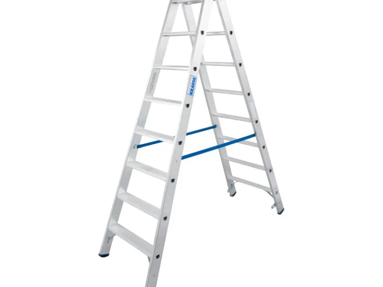 Krause Doppelleiter Stabilo 2 x 8 Stufen 190 cm x 60 cm x 160 cm