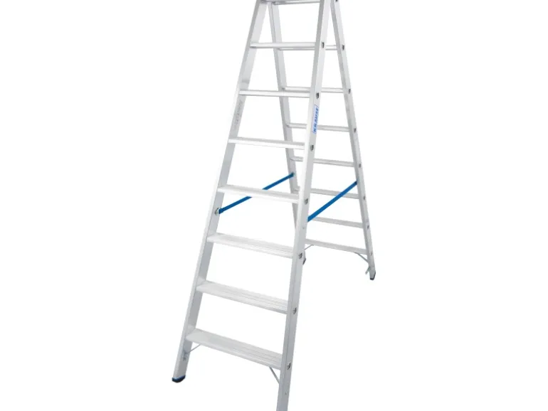 Krause Doppelleiter Stabilo 2 x 8 Stufen 190 cm x 60 cm x 160 cm