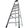Krause Stehleiter Securo 7 Stufen Eloxiert 210 cm x 53 cm x 128 cm