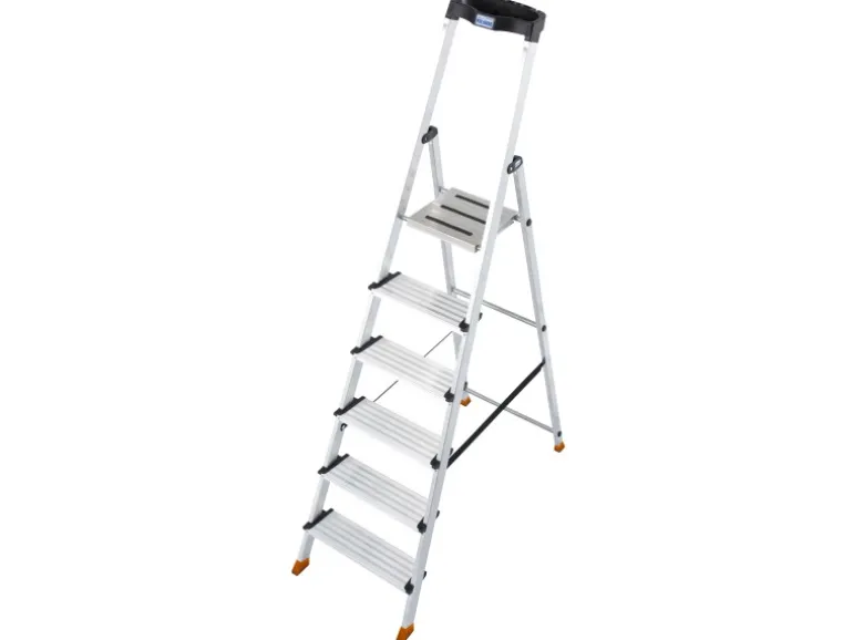 Krause Stehleiter Sepuro 6 Stufen 190 cm x 50 cm x 115 cm