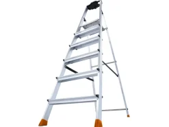 Krause Stehleiter Sepuro 6 Stufen 190 cm x 50 cm x 115 cm