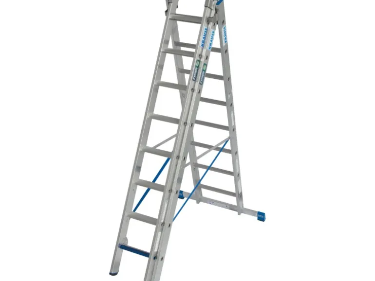 Krause Vielzweckleiter Stabilo +S 3 x 8 Sprossen/Stufen 490 x 97 x 183 cm