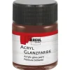 Kreul Acryl Farbe Glänzend Dunkelbraun 50 ml