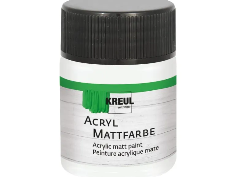 Kreul Acryl Farbe Matt Pastellweiß 50 ml