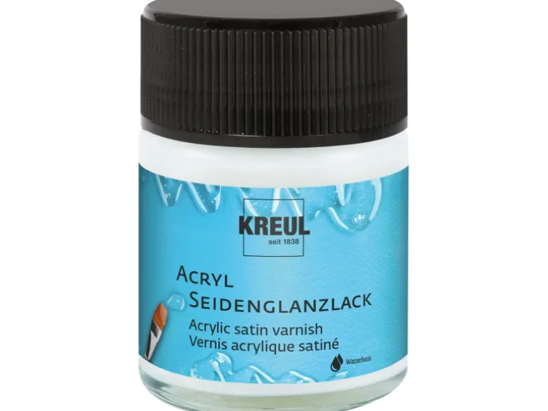 Kreul Acryl Seidenglanzlack Wasserbasis Transparent 50 ml