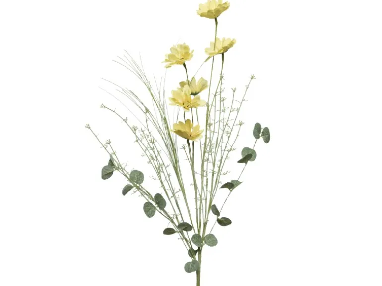 Kunstblume Dahlie 65 cm Zartgelb