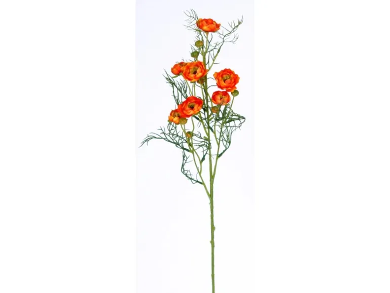 Kunstblume Ranunkel Orange 74 cm