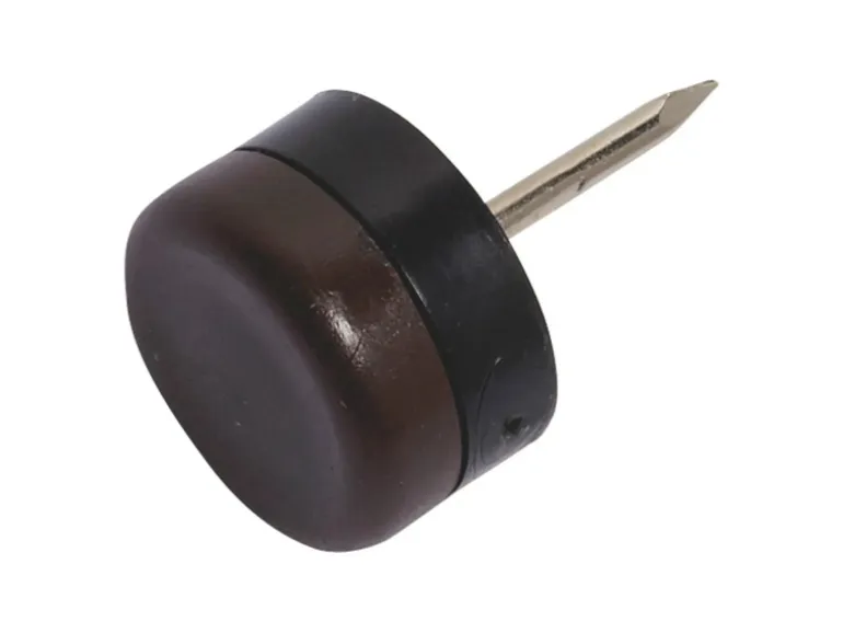 Kunststoffgleiter mit Stift Ø 18 mm 8 Stück Braun