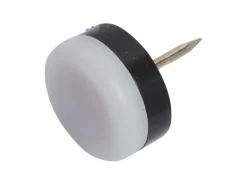 Kunststoffgleiter mit Stift Ø 22 mm 8 Stück Weiß