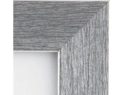 Kunststoffrahmen 18 cm x 24 cm Silber Metallic Look