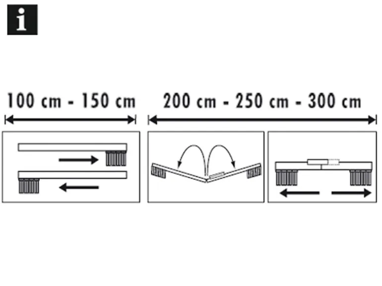 Lamellenvorhang-Set 127 mm Weiß gestreift 300 cm x 260 cm