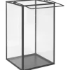Laterne Dark Wonder 20 cm x 12 cm x 12 cm Transparent-Schwarz