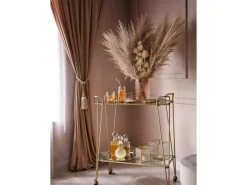 Laterne Modern Antique 13 cm x 10,5 cm x 10,5 cm Transparent-Gold