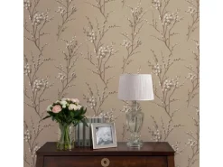 Laura Ashley Vliestapete Pussy Willow Natural 10,05 x 0,52 m