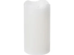 LED-Kerze Ø 7 cm x 13 cm Weiß
