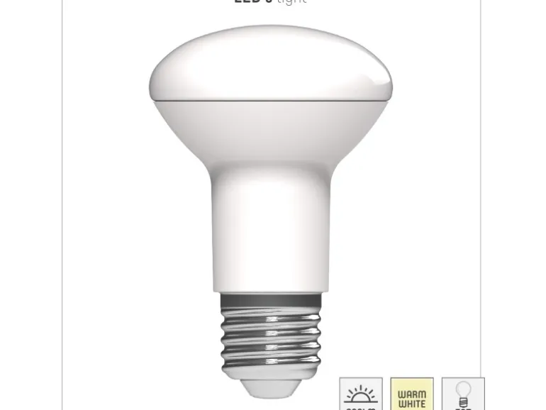 LED-Leuchtmittel E27 Pilzkopf R63 7 W 806 lm Ø 6,3 cm x 9,7 cm