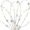 LED-Lichterkette Diamanten 20 LEDs Warmweiß Transparentes Kabel 2,2 m