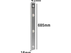 LED-Unterbauleuchte Pir Sensor 150 lm 3000-6000 K CCT+ RGB 68,5 cm Silber