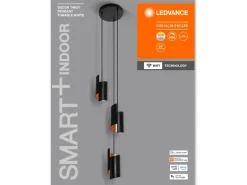 Ledvance Smart+ WiFi Pendelleuchte Decor Twist Hängend Schwarz 150 cm