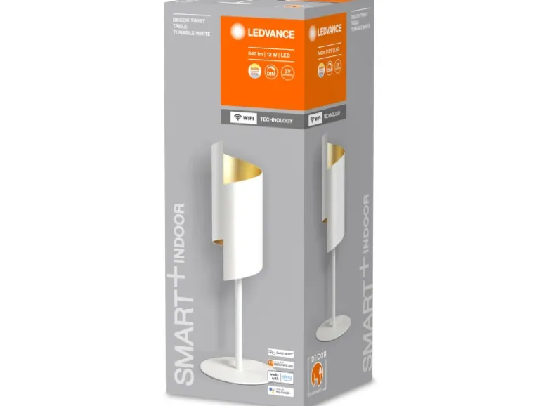 Ledvance Smart+ WiFi Tischlampe Decor Twist Weiß 39,2 cm