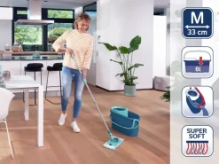 Leifheit Bodenwischer-Set Clean Twist M Ergo mit Eimer und Schleuder